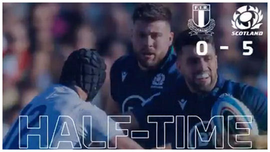 Italy v Scotland HT 6Ns 2020